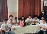 Գրչի ուժի տեսանելիությամբ նախագծային աշխատանքը նպատակին էր հասել` գեղեցիկ միջոցառման կազմակերպմամբ, շնորհակալական խոսքերով... Գրչի ուժի տեսանելիությամբ նախագծային աշխատանքը նպատակին էր հասել` գեղեցիկ միջոցառման կազմակերպմամբ, շնորհակալական խոսքերով...