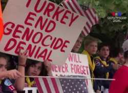 Վաշինգտոնի հայ համայնքը Թուրքիայի դեսպանատան առջեւ բողոքի ցույց անցկացրեց. VIDEO